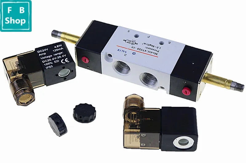 1PCS 4V320-10 5Way 2 Position Double 3/8" BSPT Solenoid Pneumatic Air Valve DC12V DC24V AC110V AC220V AC380V
1PCS 4V320-10 5Way 2 Position Double 3/8" BSPT Solenoid Pneumatic Air Valve DC12V DC24V AC110V AC220V AC380V