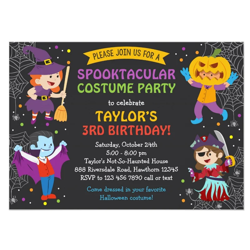 Personalized Halloween Birthday Invitation, Costume party, Kids Invitation Halloween Decoration Party Invitation
Personalized Halloween Birthday Invitation, Costume party, Kids Invitation Halloween Decoration Party Invitation