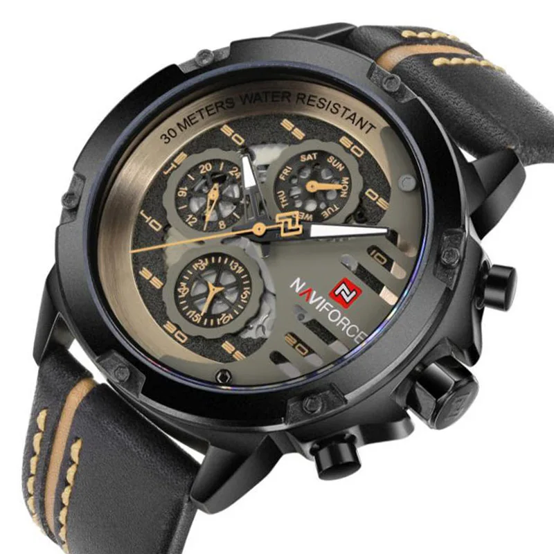 Top Luxury Brand Watches Men Sports Watches Waterproof Military Men's Quartz Leather Wrist Watch relogio masculino Waches wathes
Top Luxury Brand Watches Men Sports Watches Waterproof Military Men's Quartz Leather Wrist Watch relogio masculino Waches wathes
