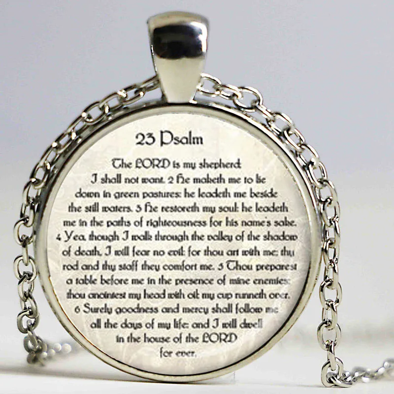 23rd PSALM JEWELRY Scripture Necklace Psalm 23 Necklace Bible Verse Jewelry Scripture Jewelry Jewish Gift Christian
23rd PSALM JEWELRY Scripture Necklace Psalm 23 Necklace Bible Verse Jewelry Scripture Jewelry Jewish Gift Christian