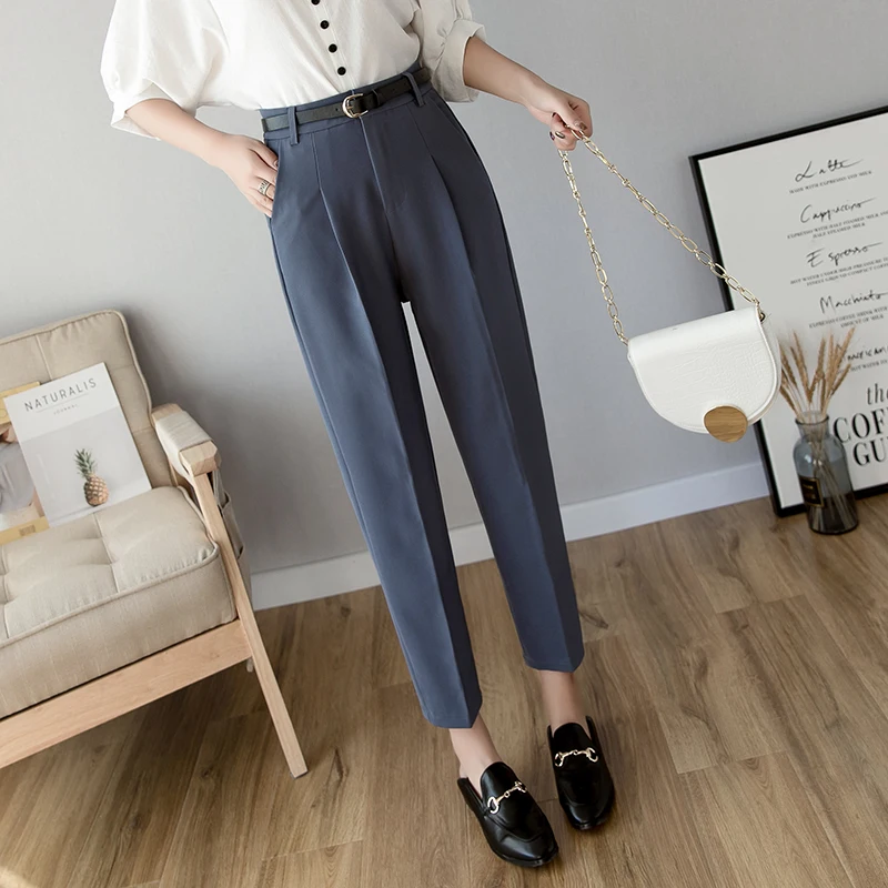 Spring Women Pencil Pants High Waist Ladies Office Trousers Formal Female Korean Slim Cigarette Pants Belted Pantalones Mujer
Spring Women Pencil Pants High Waist Ladies Office Trousers Formal Female Korean Slim Cigarette Pants Belted Pantalones Mujer