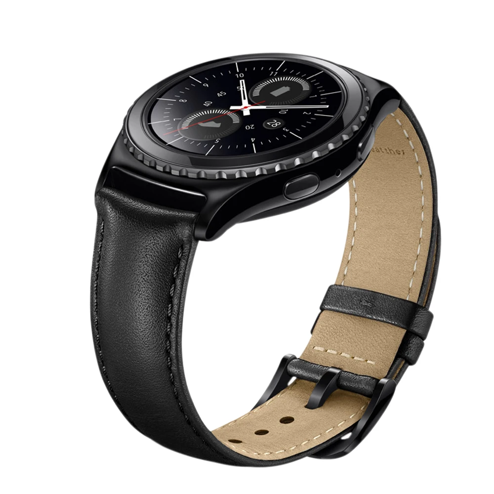3 цвета ремешок из натуральной кожи для samsung gear S2 20 мм классические часы