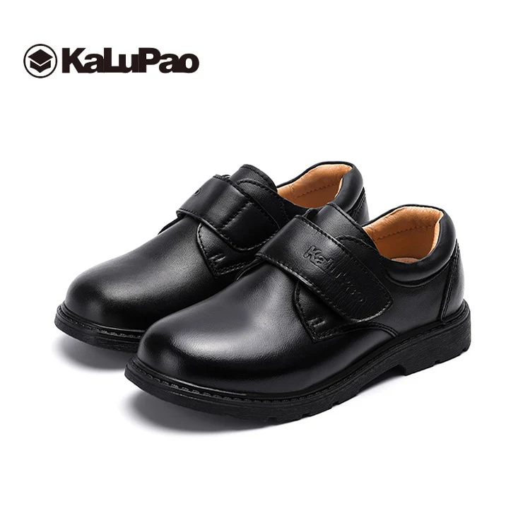 Kalupao/Новая Детская школьная обувь из натуральной кожи на весну лето для мальчиков