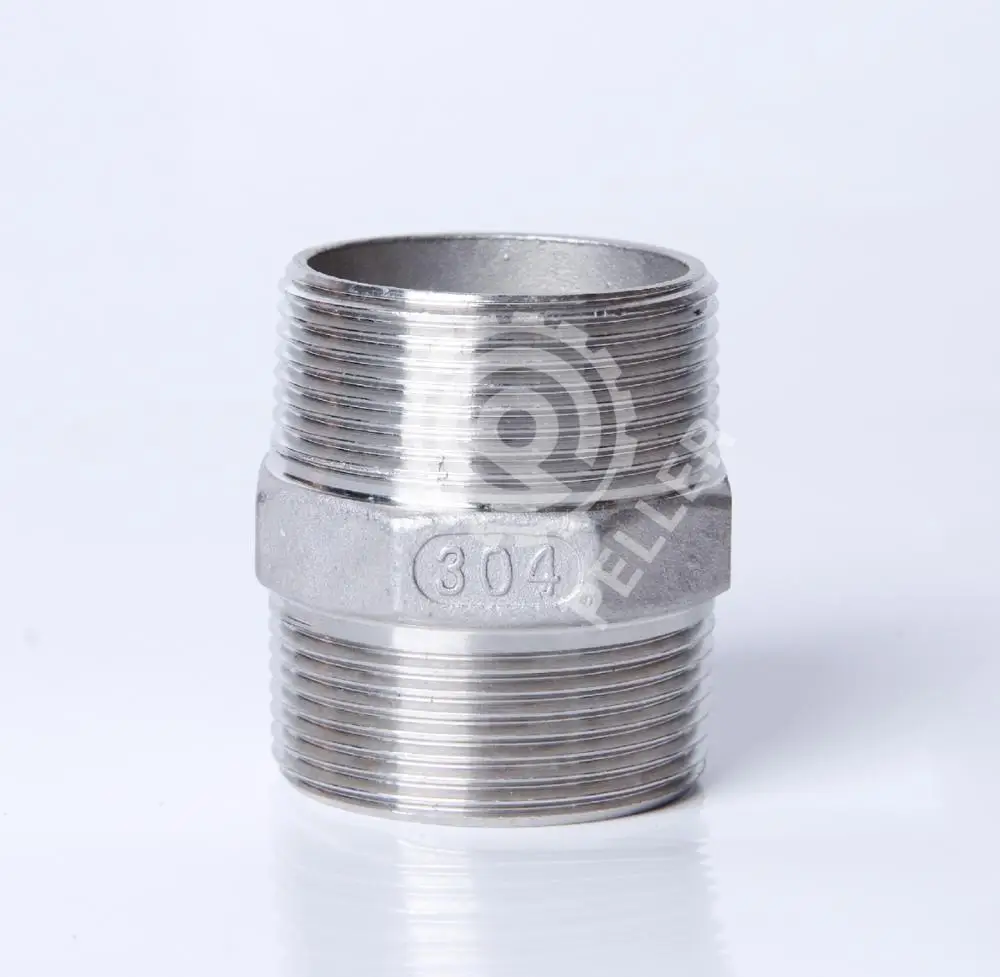 304 Stainless Steel Hex Nipple, Male x Male BSPT Thread, Choose Pipe Size 1" 1-1/4" 1-1/2" 2" Pipe Fitting
304 Stainless Steel Hex Nipple, Male x Male BSPT Thread, Choose Pipe Size 1" 1-1/4" 1-1/2" 2" Pipe Fitting