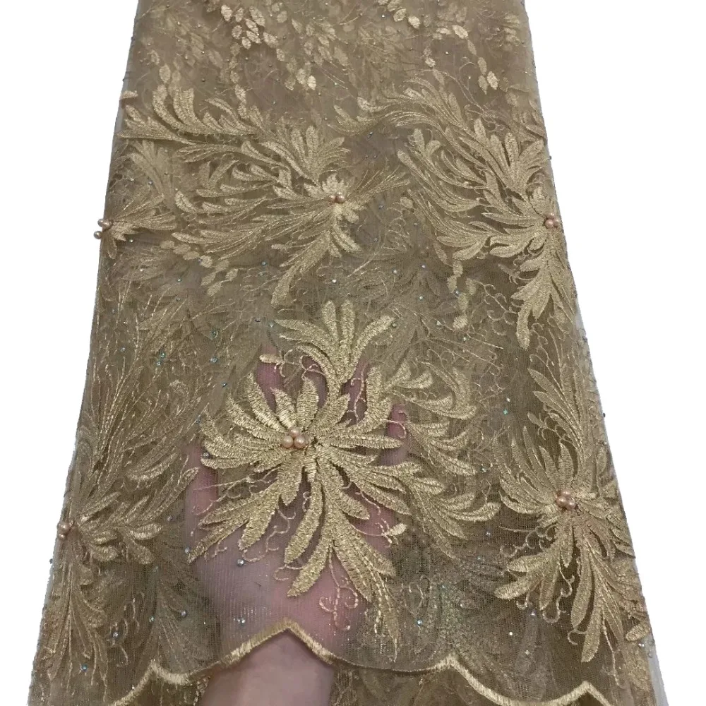 Milylace vintage Nigerian lace fabric 5 yards for wedding delicate embroidered floral mesh lace fabric with stones beads YDW-69
Milylace vintage Nigerian lace fabric 5 yards for wedding delicate embroidered floral mesh lace fabric with stones beads YDW-69