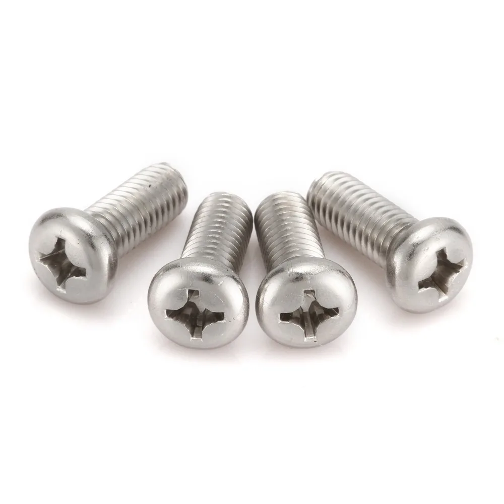 10pcs M5 Phillips Head Screws 304 Stainless Steel Bolts Cross Recessed Round Head Machine Screws M5*8mm~100mm
10pcs M5 Phillips Head Screws 304 Stainless Steel Bolts Cross Recessed Round Head Machine Screws M5*8mm~100mm