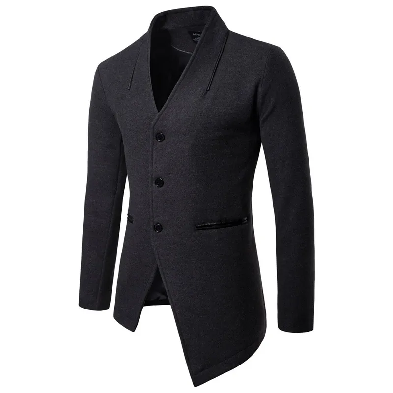 Autumn Men Irregular Hem Business Woolen Coat Men Casual England Style Slim Coats For Nice New
Autumn Men Irregular Hem Business Woolen Coat Men Casual England Style Slim Coats For Nice New