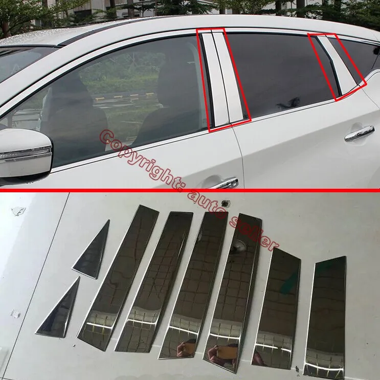Stainless Steel pillar post trim For Nissan MURANO 2015 2016 2017
Stainless Steel pillar post trim For Nissan MURANO 2015 2016 2017
