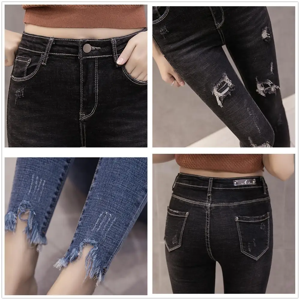 JUJULAND New Ultra Stretchy Blue Tassel Ripped Jeans Woman Denim Pants Trousers For Women Pencil Skinny Jeans Plus Size S-2XL
JUJULAND New Ultra Stretchy Blue Tassel Ripped Jeans Woman Denim Pants Trousers For Women Pencil Skinny Jeans Plus Size S-2XL