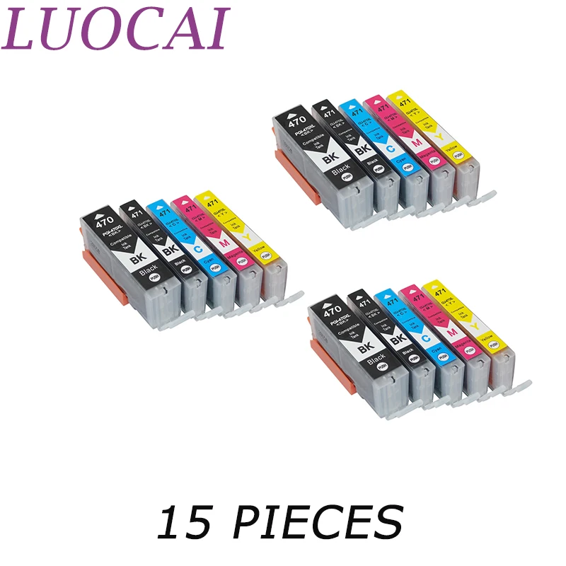 Совместимые чернильные картриджи LuoCai для принтеров Canon PGI-470 470 471 pgi470 cli471 PIXMA MG5740 MG6840 MG7740, 15 шт.
Совместимые чернильные картриджи LuoCai для принтеров Canon PGI-470 470 471 pgi470 cli471 PIXMA MG5740 MG6840 MG7740, 15 шт.