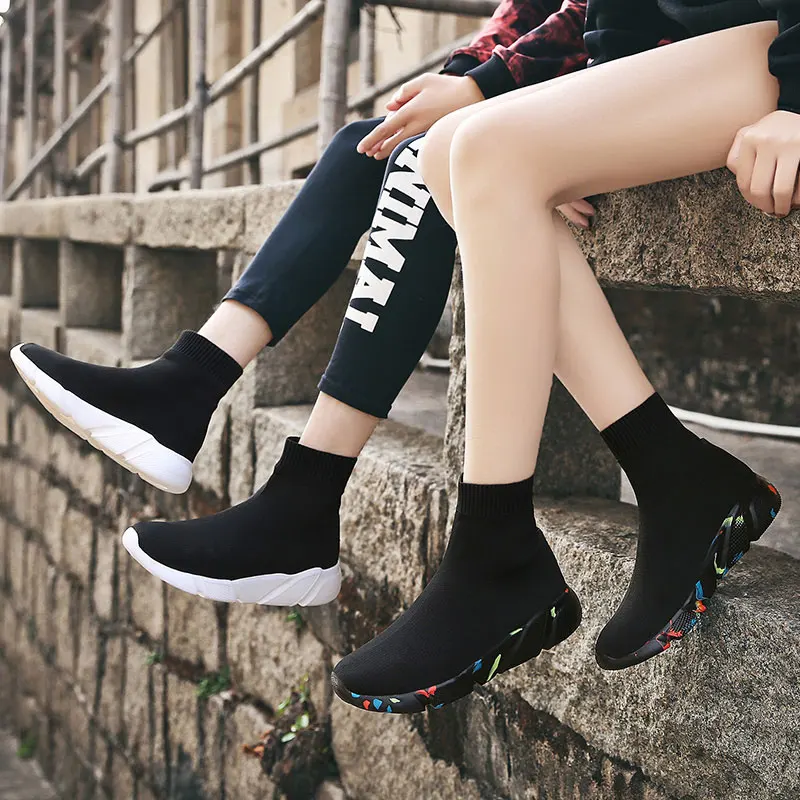 MWY Elastic Fabric Socks Weave Breathable Platform Flats Shoes Bayan Spor Ayakkabi Outdoors Adults Trainers Casual Women Shoes
MWY Elastic Fabric Socks Weave Breathable Platform Flats Shoes Bayan Spor Ayakkabi Outdoors Adults Trainers Casual Women Shoes