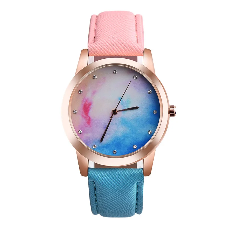 DISU Women Wrist Watch Retro Rainbow Design Leather Band Alloy ladies watches women's watch analog quartz vogue relogio feminino
DISU Women Wrist Watch Retro Rainbow Design Leather Band Alloy ladies watches women's watch analog quartz vogue relogio feminino