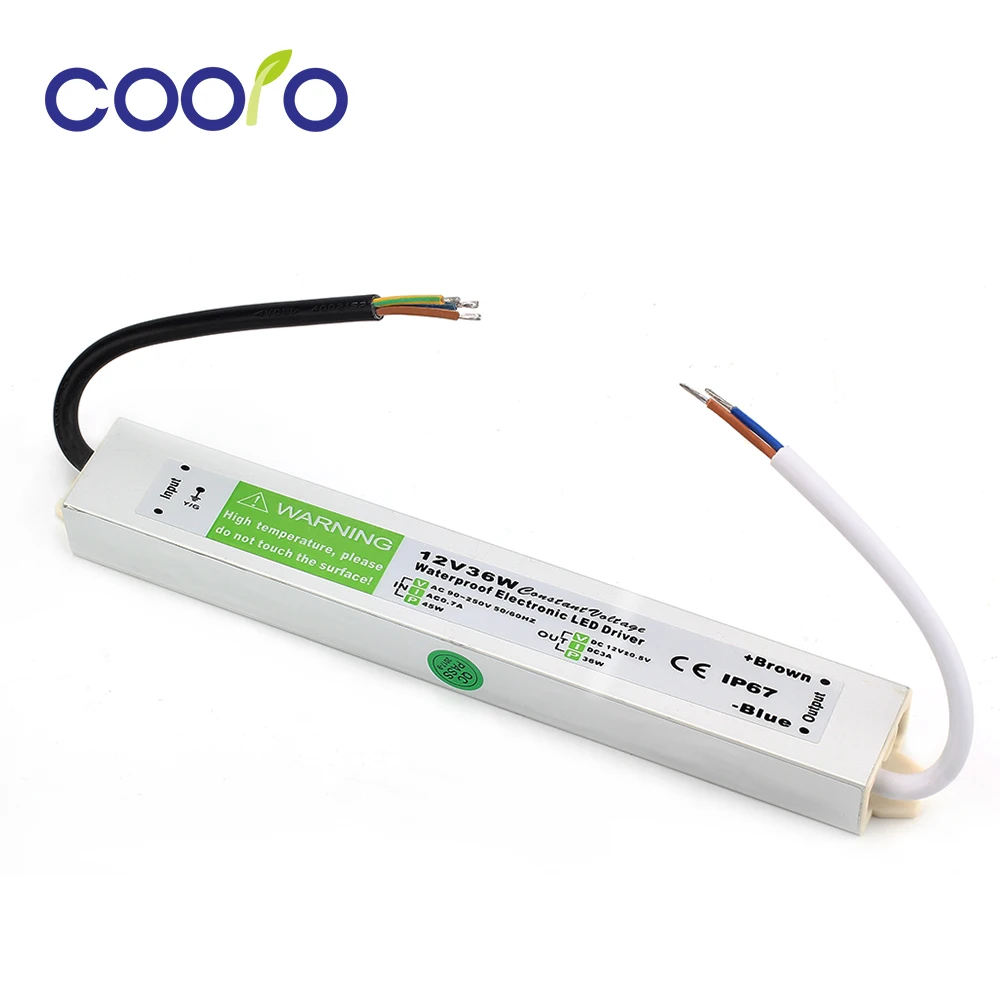 DC 12V 36W 3A Waterproof IP67 Electronic LED Driver outdoor use power supply led strip transformers adapter,Free shipping
DC 12V 36W 3A Waterproof IP67 Electronic LED Driver outdoor use power supply led strip transformers adapter,Free shipping