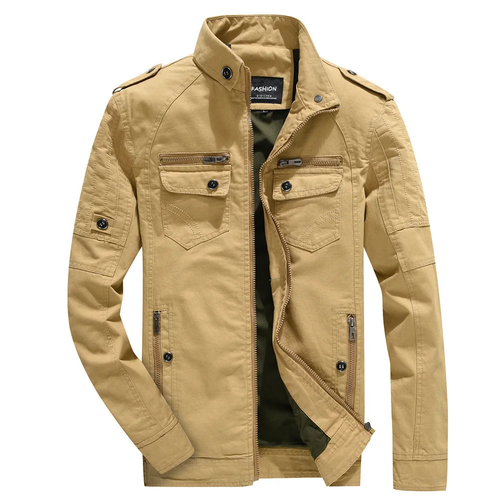 Autumn Men Cotton Casual Military Jacket Overcoats Man Stand Collar Safari Style Parkas Streetwear Clothing Plus Size M-6XL
Autumn Men Cotton Casual Military Jacket Overcoats Man Stand Collar Safari Style Parkas Streetwear Clothing Plus Size M-6XL