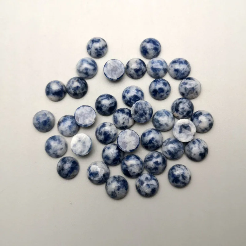 fashion 50Pcs/lot Sodalite natural stone charm 8mm round cabochon beads for jewelry Ring Earring Brooch accessories no hole
fashion 50Pcs/lot Sodalite natural stone charm 8mm round cabochon beads for jewelry Ring Earring Brooch accessories no hole