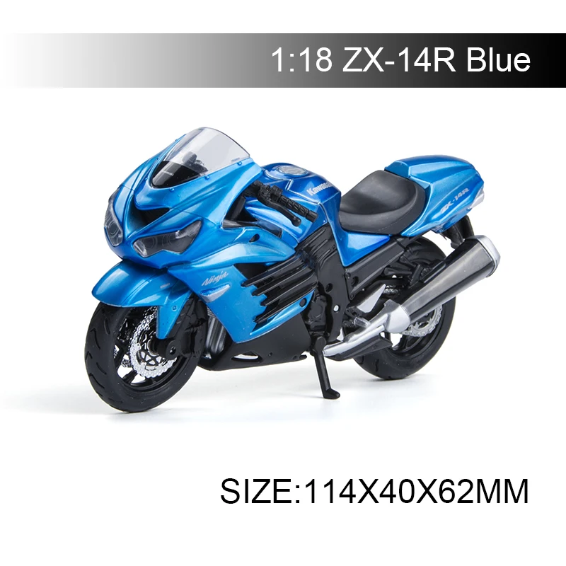 Модели мотоциклов Maisto 1:18, модель Kawasaki Ninja ZX-14R ZX14R, голубая литая пластиковая миниатюрная гоночная игрушка для коллекции подарков
Модели мотоциклов Maisto 1:18, модель Kawasaki Ninja ZX-14R ZX14R, голубая литая пластиковая миниатюрная гоночная игрушка для коллекции подарков