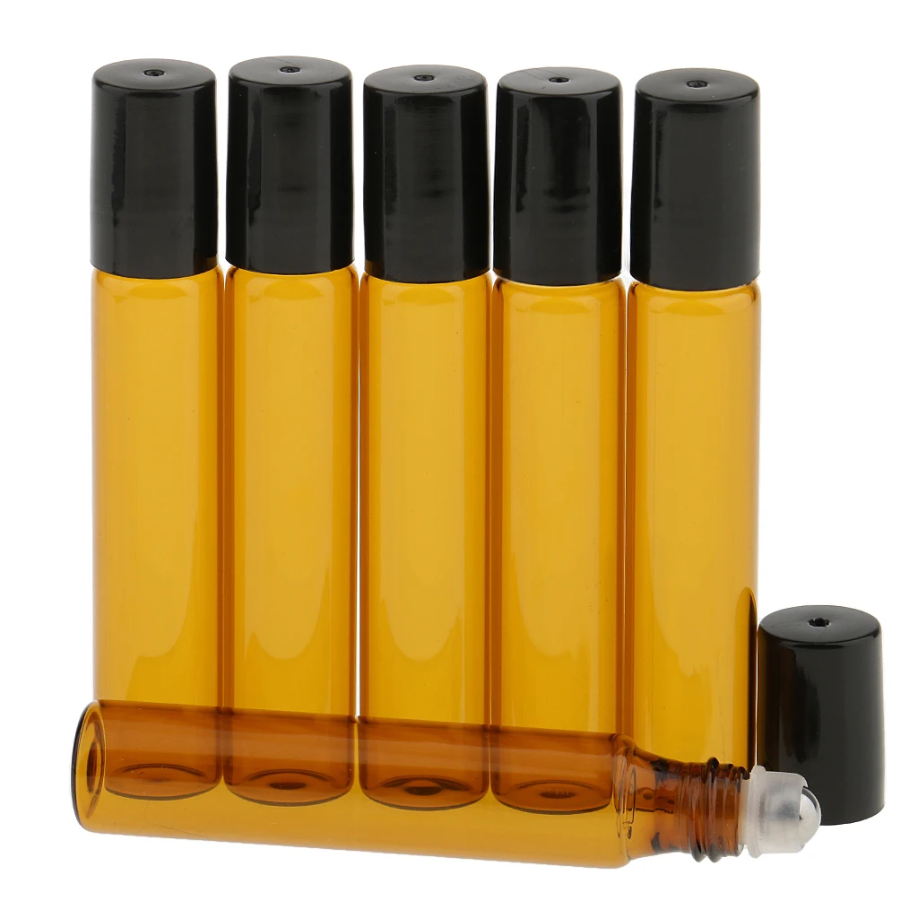 Kesoto Lot of 6 Pieces 10ml Empty Glass Roll On Bottles for Travel Essential Oils Light Brown Refillable empty roll
Kesoto Lot of 6 Pieces 10ml Empty Glass Roll On Bottles for Travel Essential Oils Light Brown Refillable empty roll