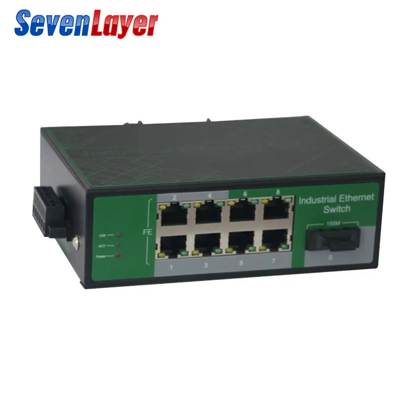 Промышленный сетевой коммутатор Ethernet 10/100 м усиленный медиаконвертер din-рейки |