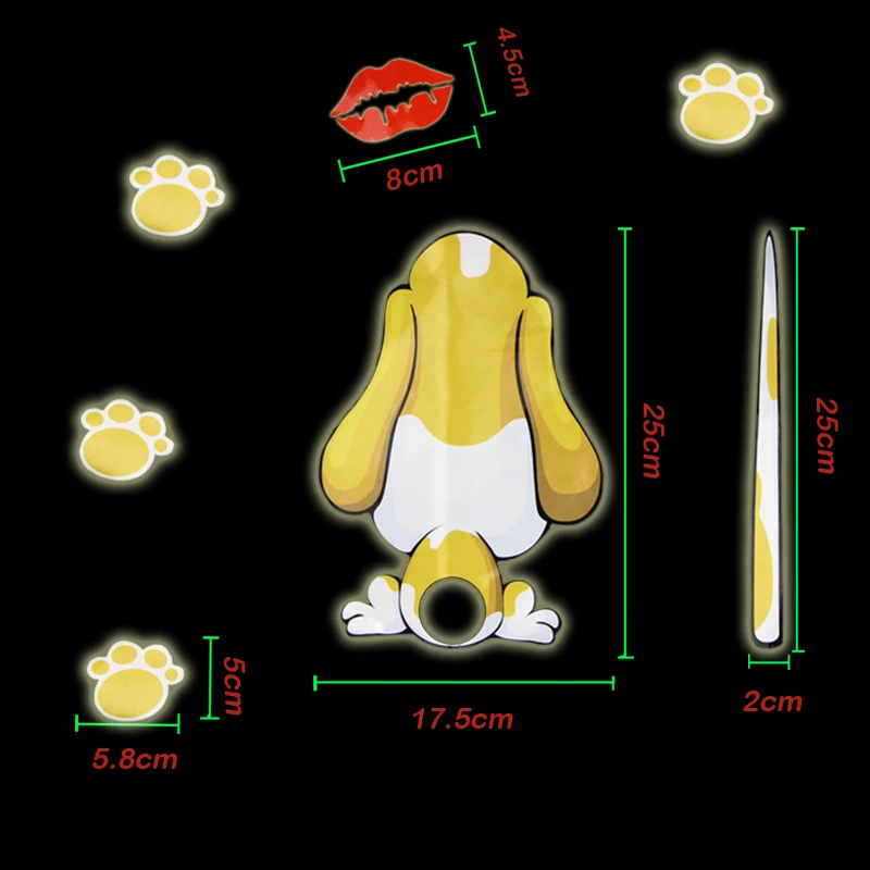 BEMOST Car-Styling Reflective Car Rear Window Windshield Wiper Decals Cartoon Dog Kiss Moving Tail 3D Animal Stickers 5Sets
BEMOST Car-Styling Reflective Car Rear Window Windshield Wiper Decals Cartoon Dog Kiss Moving Tail 3D Animal Stickers 5Sets