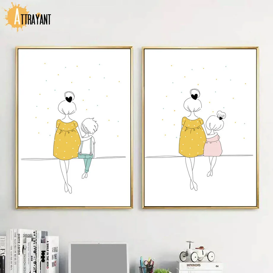 Cartoon Woman Girl Boy Minimalism Nursery Wall Art Canvas Painting Nordic Posters And Prints Wall Pictures Baby Kids Room Decor
Cartoon Woman Girl Boy Minimalism Nursery Wall Art Canvas Painting Nordic Posters And Prints Wall Pictures Baby Kids Room Decor