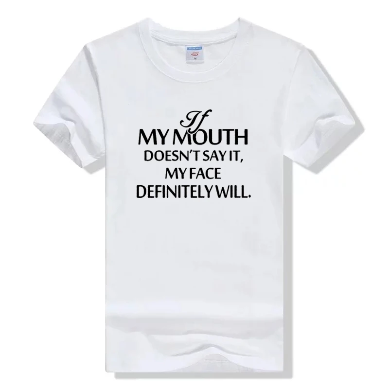 If My Mouth Doesn't Say It My Face Definitely Will T-shirt Casual Women Graphic Funny Top Tee Trendy Summer Tumblr Grunge Tshirt
If My Mouth Doesn't Say It My Face Definitely Will T-shirt Casual Women Graphic Funny Top Tee Trendy Summer Tumblr Grunge Tshirt