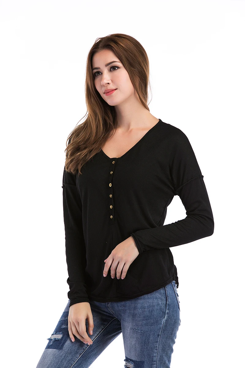 2019 new summer women's foreign trade Long-sleeved casual joker render single shirt t-shirts
2019 new summer women's foreign trade Long-sleeved casual joker render single shirt t-shirts