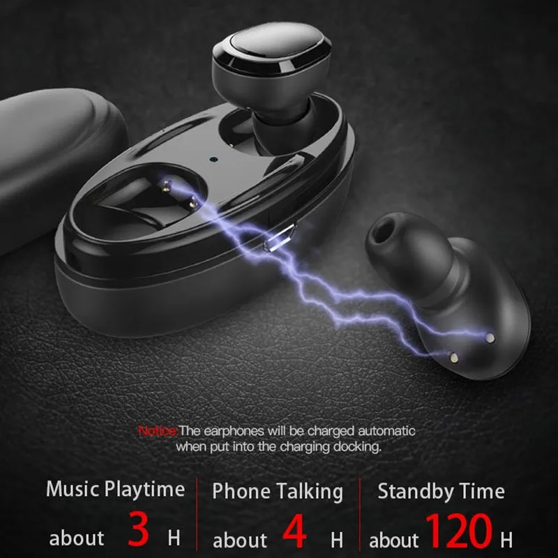 True Wireless Earbuds Stereo Bluetooth Earphones Wireless Bluetooth Headphone Earphone with Built-in HD Mic and Charging Case
True Wireless Earbuds Stereo Bluetooth Earphones Wireless Bluetooth Headphone Earphone with Built-in HD Mic and Charging Case