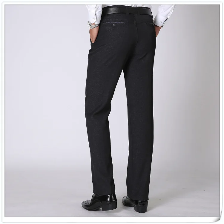 Autumn winter flat straight casual suit pants thicken men business black dress pants cotton Anti wrinkle trousers father gift
Autumn winter flat straight casual suit pants thicken men business black dress pants cotton Anti wrinkle trousers father gift