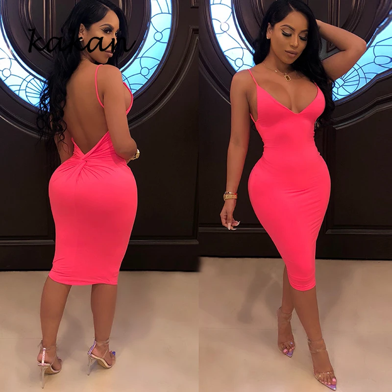 Kakan hot women's summer sexy dress new open back strap dress irregular fluorescent color dress
Kakan hot women's summer sexy dress new open back strap dress irregular fluorescent color dress