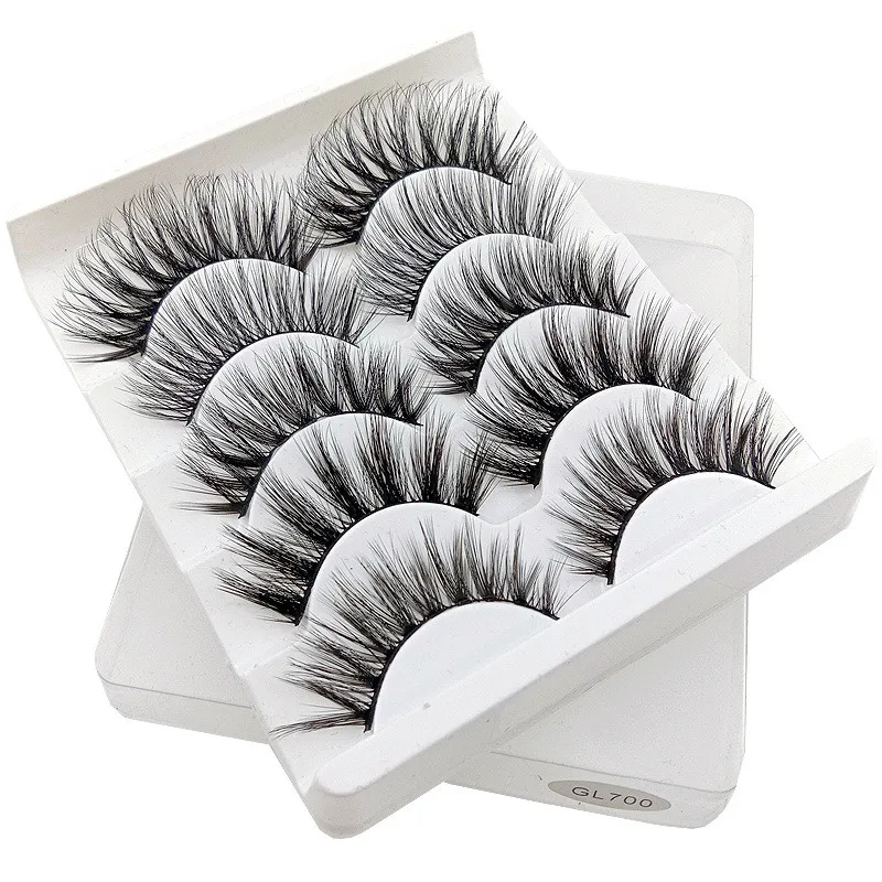 5 pairs Soft Handmade False Eyelashes 3D Three-dimensional Fiber Natural Long Eyelashes Fashion Makeup Cross Fake Eyelashes
5 pairs Soft Handmade False Eyelashes 3D Three-dimensional Fiber Natural Long Eyelashes Fashion Makeup Cross Fake Eyelashes