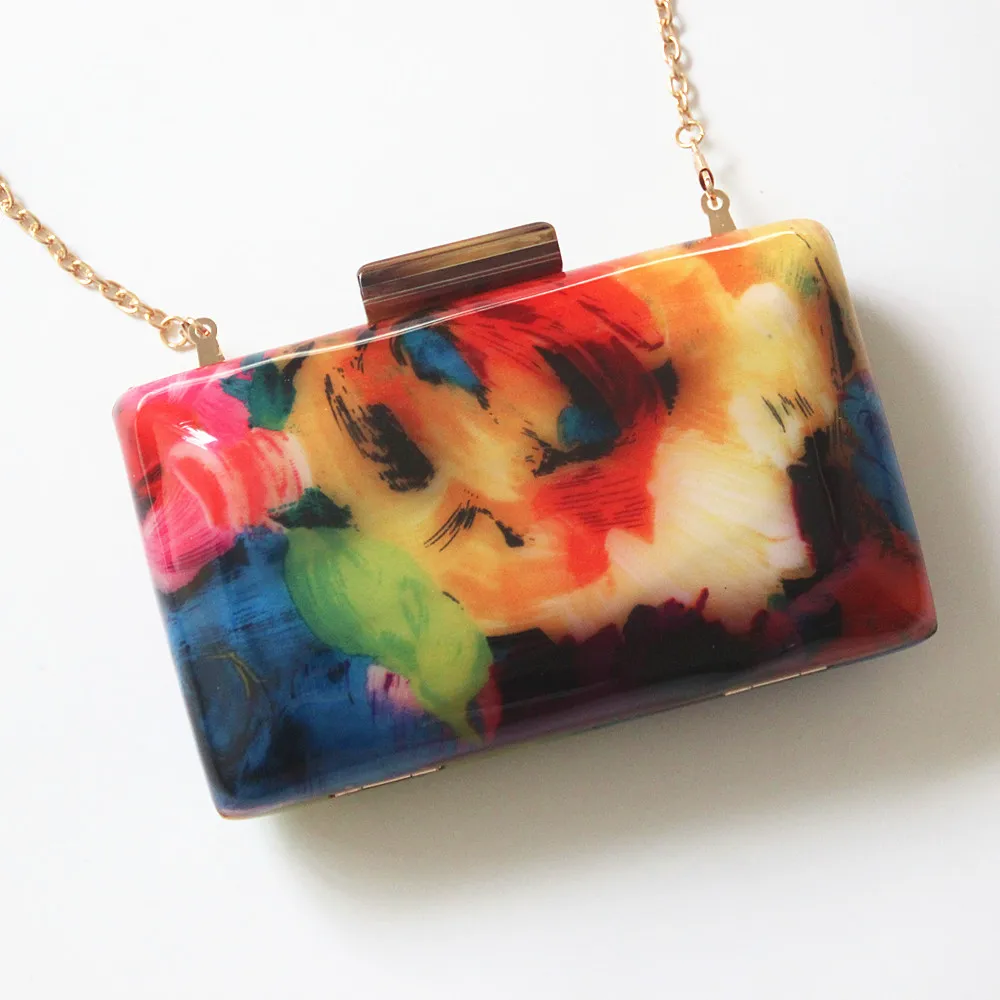 Clutch Evening Bags Acrylic Brand Fashion Woman Designers Luxury Flower Print Women Shoulder Bags Casual Vintage Clutch
Clutch Evening Bags Acrylic Brand Fashion Woman Designers Luxury Flower Print Women Shoulder Bags Casual Vintage Clutch