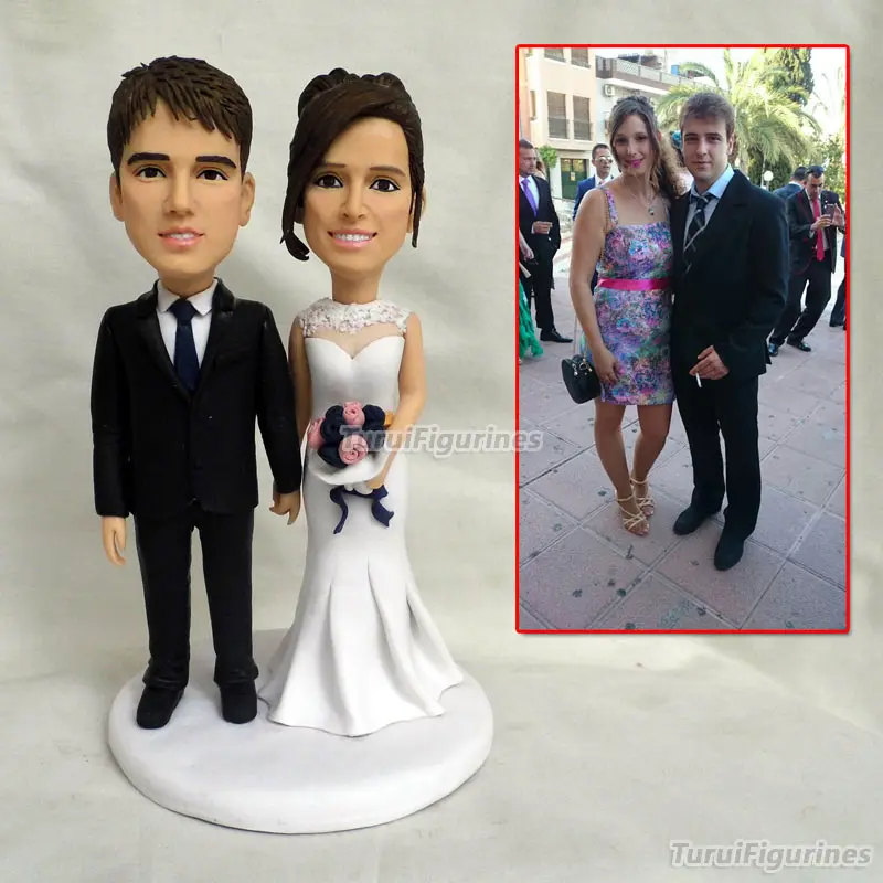Custom Bride and Groom Wedding Cake Topper bobbleheads Wedding anniversary gift custom bobblehead mini statue by Turui Figurines
Custom Bride and Groom Wedding Cake Topper bobbleheads Wedding anniversary gift custom bobblehead mini statue by Turui Figurines