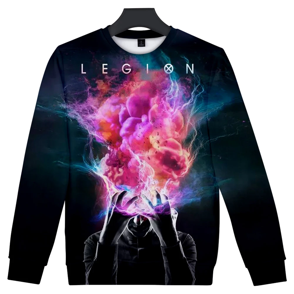 Legion толстовка с 3D принтом XXS 4XL толстовки капюшоном и длинными рукавами модные