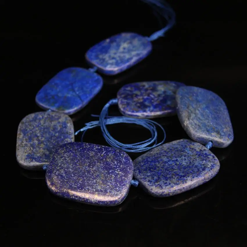7-8PCS/strand Large Size Lapis Lazuli Rectangle Slab Loose Beads,Natural Blue Stone Slice Nugget Pendants Jewelry Making
7-8PCS/strand Large Size Lapis Lazuli Rectangle Slab Loose Beads,Natural Blue Stone Slice Nugget Pendants Jewelry Making