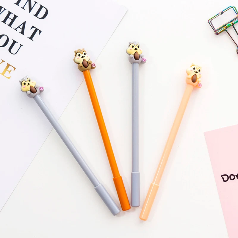 4pcs Cartoon squirrel gel pen 0.5mm Black color pens Novelty student kids gift Cute Stationery Office School supplies F492
4pcs Cartoon squirrel gel pen 0.5mm Black color pens Novelty student kids gift Cute Stationery Office School supplies F492