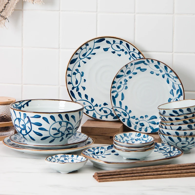 6 people user ceramic dinnerware set Japan style under glazed handpainted cutlery 6 bowls 8inch plate *2 10pairs chopsticks gift
6 people user ceramic dinnerware set Japan style under glazed handpainted cutlery 6 bowls 8inch plate *2 10pairs chopsticks gift