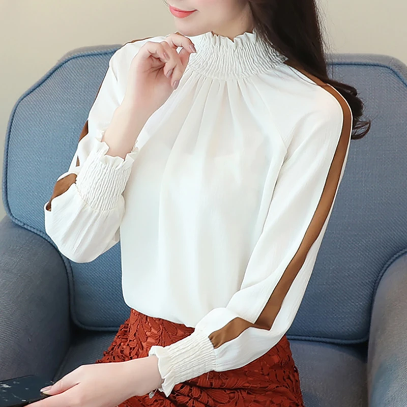 spring autumn Women's Clothing fashion Blouses temperament stand solid shirts thin chiffon woman tops blusas mujer de moda new
spring autumn Women's Clothing fashion Blouses temperament stand solid shirts thin chiffon woman tops blusas mujer de moda new