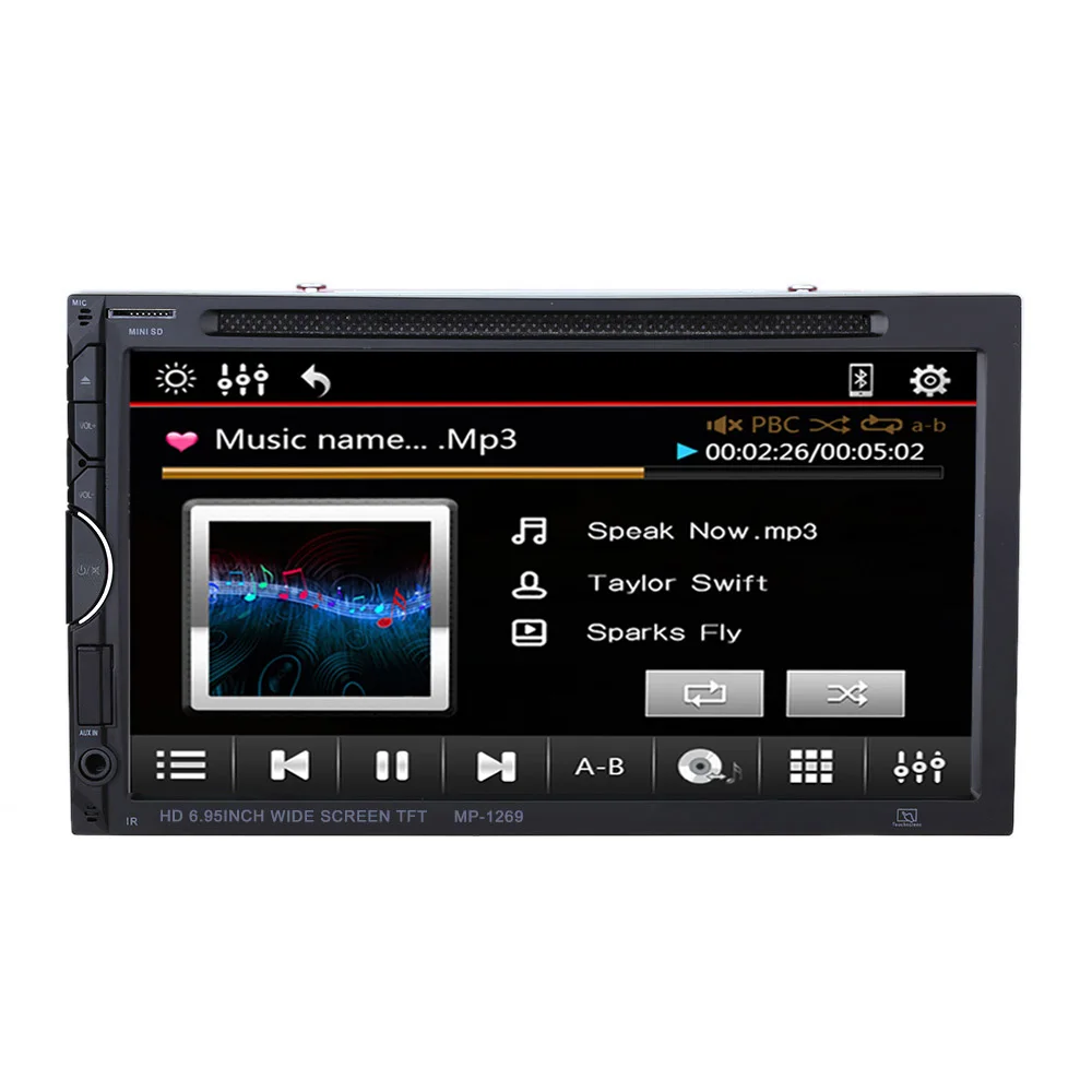 6 2 дюймовый Din Автомобильный сенсорный экран DVD плеер мультимедийный Bluetooth