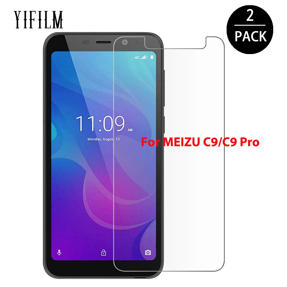 Ультратонкое закаленное стекло для Meizu C9 PRO 2 шт. защита экрана закаленная