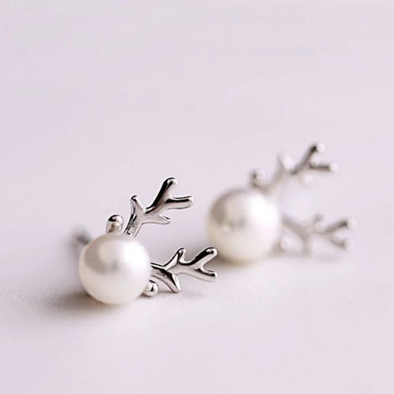 925 pure svstaghorns natural pearl stud earring earrings fashion all-match Christmas exquisite gift anti-allergic
925 pure svstaghorns natural pearl stud earring earrings fashion all-match Christmas exquisite gift anti-allergic