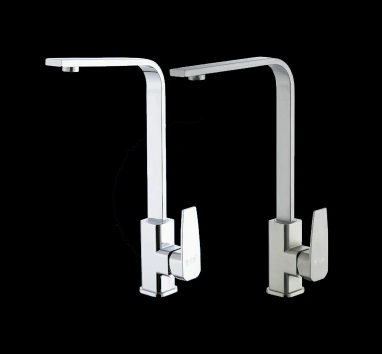 hot and cold water 36cm height brass square kitchen mixer faucet chromed brushed optional
hot and cold water 36cm height brass square kitchen mixer faucet chromed brushed optional