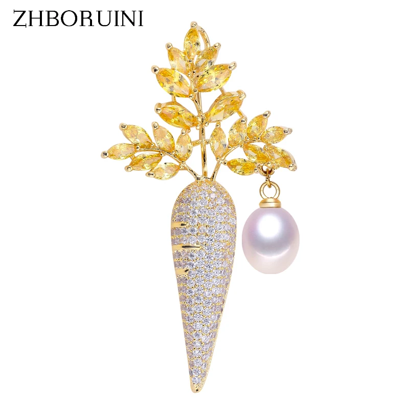 ZHBORUINI 2019 New Natural Freshwater Pearl Brooch Creative Carrot Brooch Pins Pearl Jewelry For Women Accessories Non Fading
ZHBORUINI 2019 New Natural Freshwater Pearl Brooch Creative Carrot Brooch Pins Pearl Jewelry For Women Accessories Non Fading