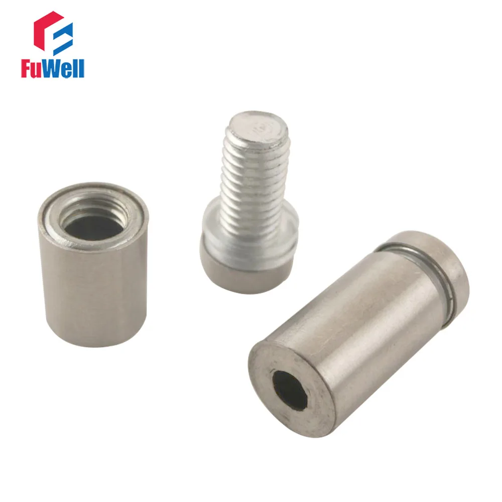 20pcs 12mm x 25mm Glass Standoff 12mm Diameter 25mm Length Stainless Steel Barrel Screws Advertisement Nails
20pcs 12mm x 25mm Glass Standoff 12mm Diameter 25mm Length Stainless Steel Barrel Screws Advertisement Nails