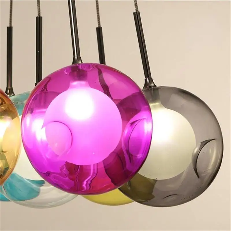 Modern Colorful Glass Pendant Lights Creative Design Light Fixtures for Living Room Home Decoration
Modern Colorful Glass Pendant Lights Creative Design Light Fixtures for Living Room Home Decoration