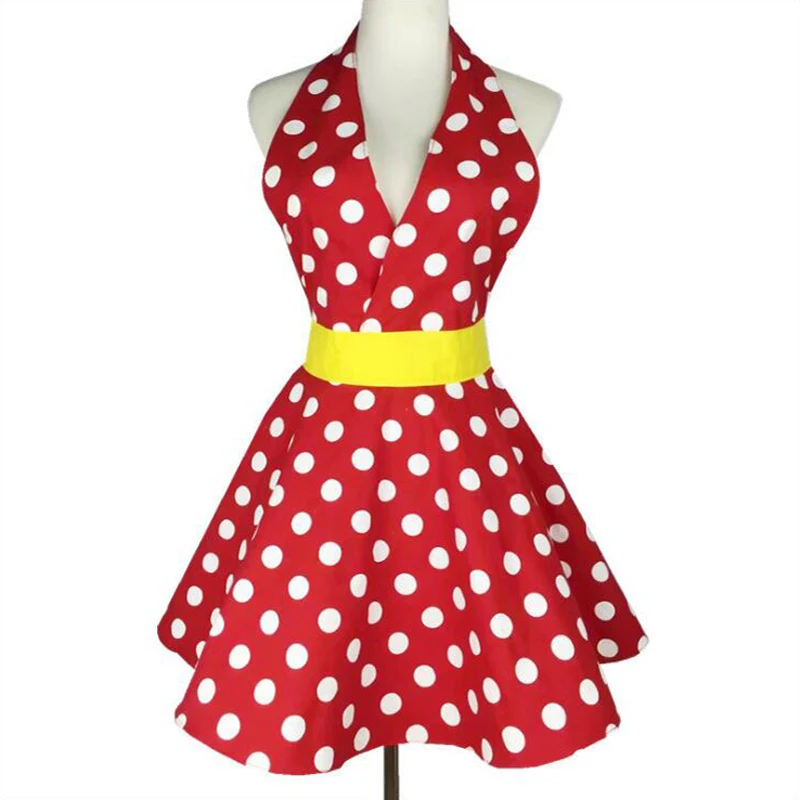 2018 Sexy Apron Dress Woman's Cotton Apron For Cooking Kitchen Household Restaurant Party Waitress Red/ Black Dots Gift Bibs
2018 Sexy Apron Dress Woman's Cotton Apron For Cooking Kitchen Household Restaurant Party Waitress Red/ Black Dots Gift Bibs