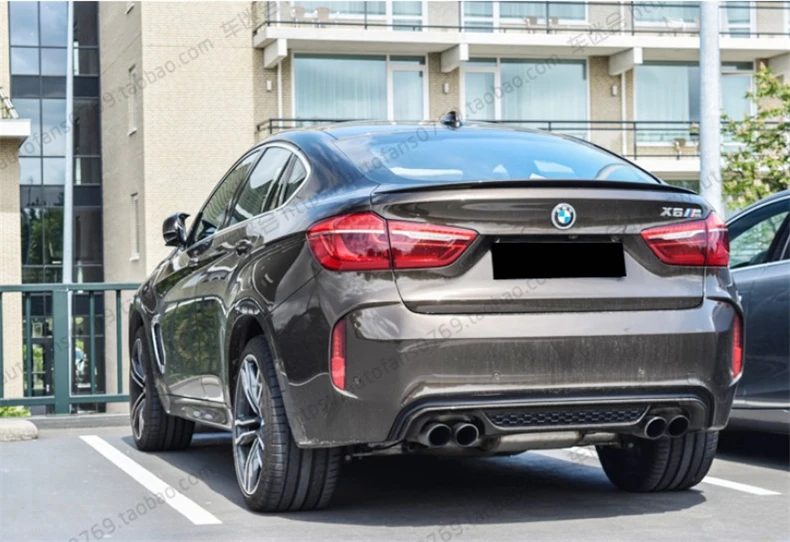 Автомобильный спойлер из углеродного волокна для BMW X6 F16 X6M 2015.2016.2017