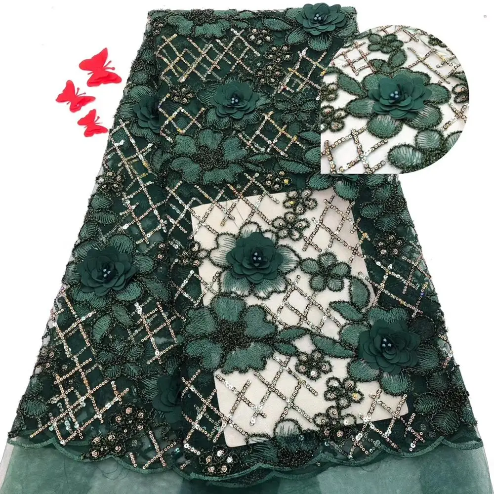 Cassiel African 3D Beaded Lace Fabric 2019 High Quality Nigerian Lace Fabric French Tulle Laces Fabrics For Garment Material
Cassiel African 3D Beaded Lace Fabric 2019 High Quality Nigerian Lace Fabric French Tulle Laces Fabrics For Garment Material