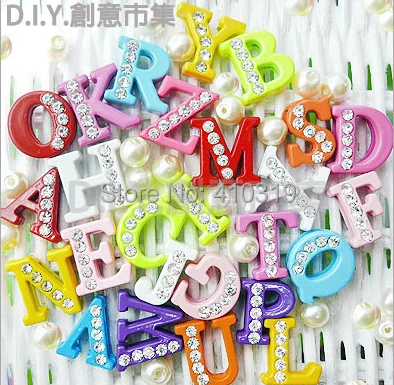 Wholesale 130pcs/lot 8mm A-Z enamel half rhinestone slide charm letter fit for 8mm diy key chains
Wholesale 130pcs/lot 8mm A-Z enamel half rhinestone slide charm letter fit for 8mm diy key chains