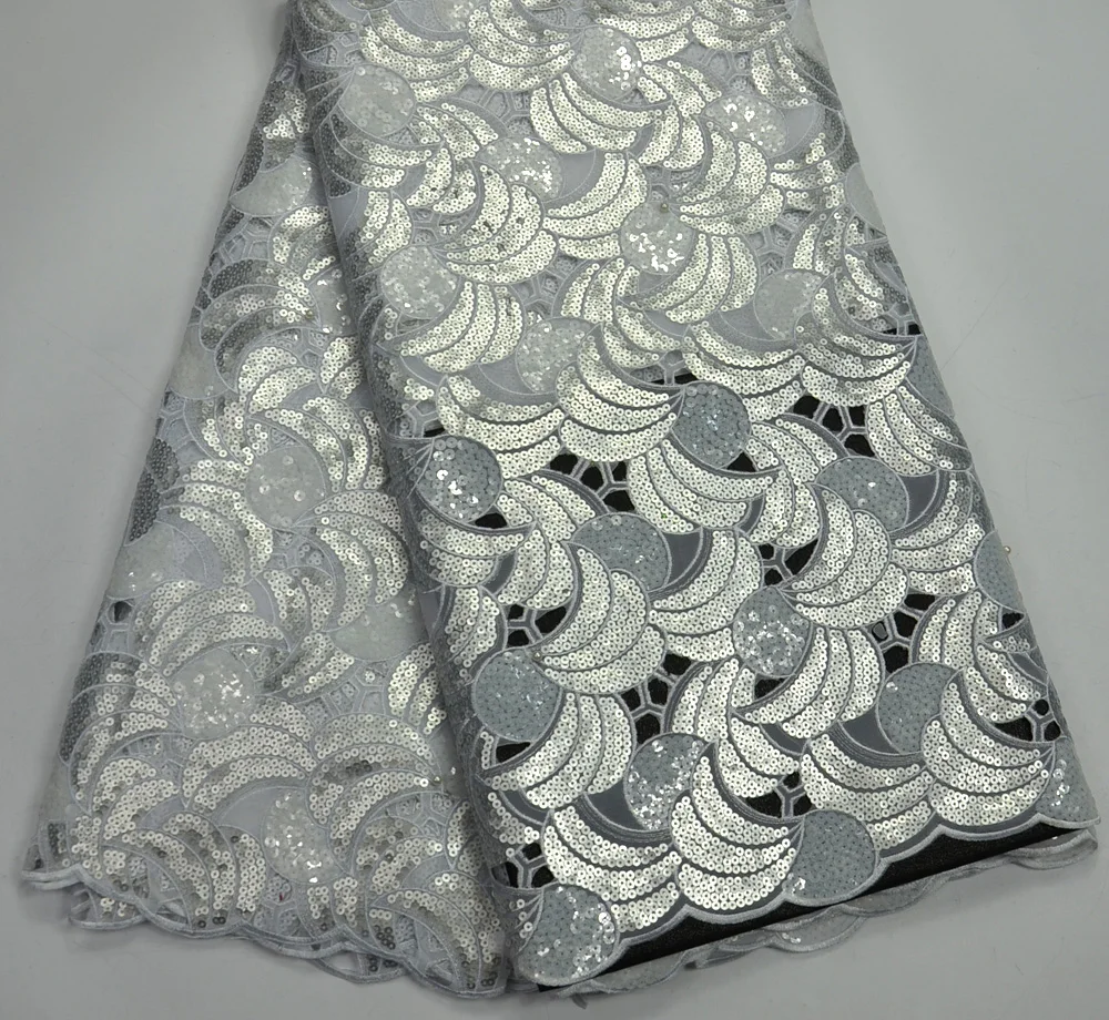 Latest 100% White Silver Full Sequins Handcut Double Organze wedding lace fabric 5 yards For Tradtional Wedding
Latest 100% White Silver Full Sequins Handcut Double Organze wedding lace fabric 5 yards For Tradtional Wedding