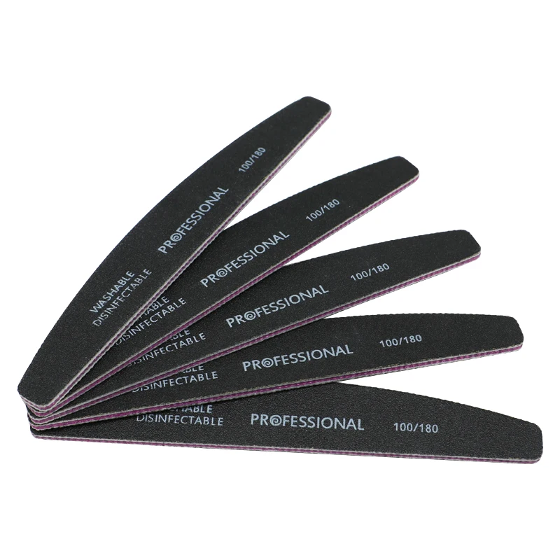 5pcs/lot Professional Black Nail File Buffer Block Grits 100/180 Half-Moon Stick Nail File Manicure Nail Art DIY Glitter Tools
5pcs/lot Professional Black Nail File Buffer Block Grits 100/180 Half-Moon Stick Nail File Manicure Nail Art DIY Glitter Tools